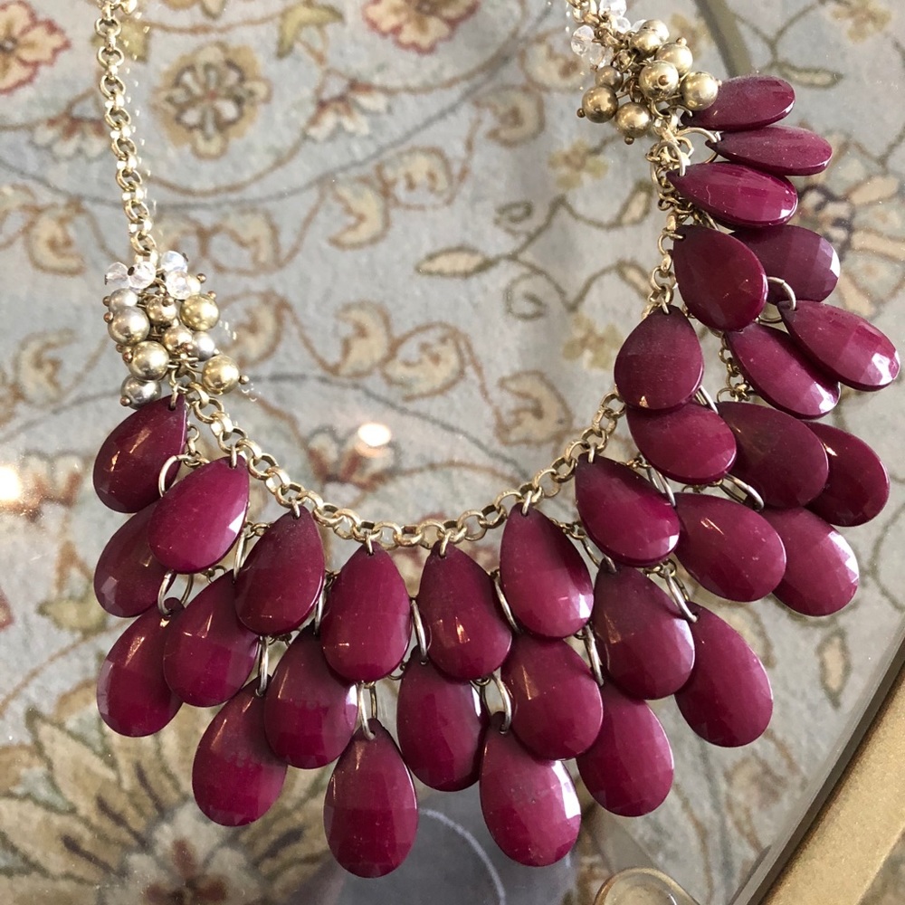 Plum necklace